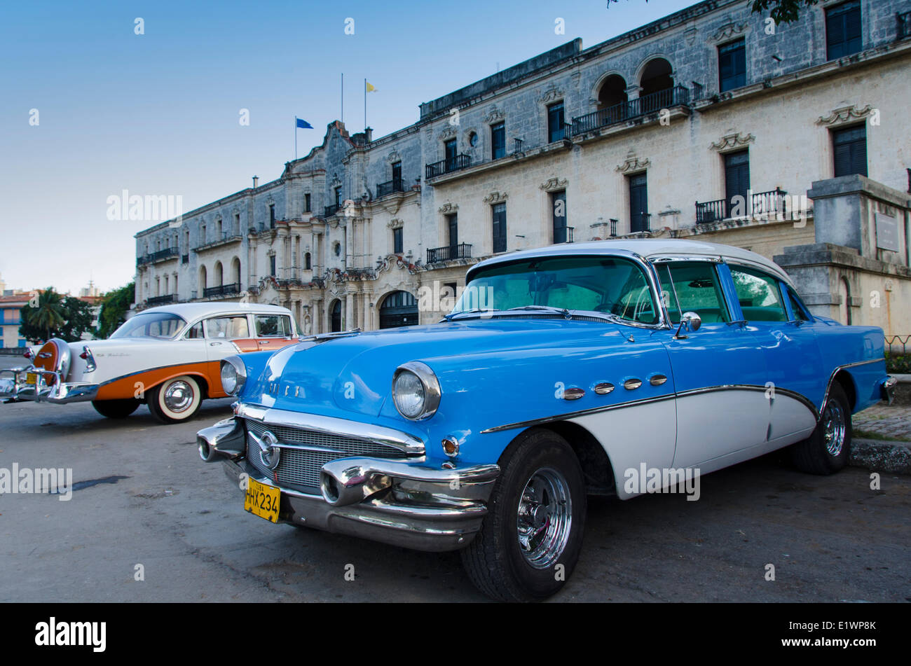 Classsic amerikanische Autos, Havanna, Kuba Stockfoto