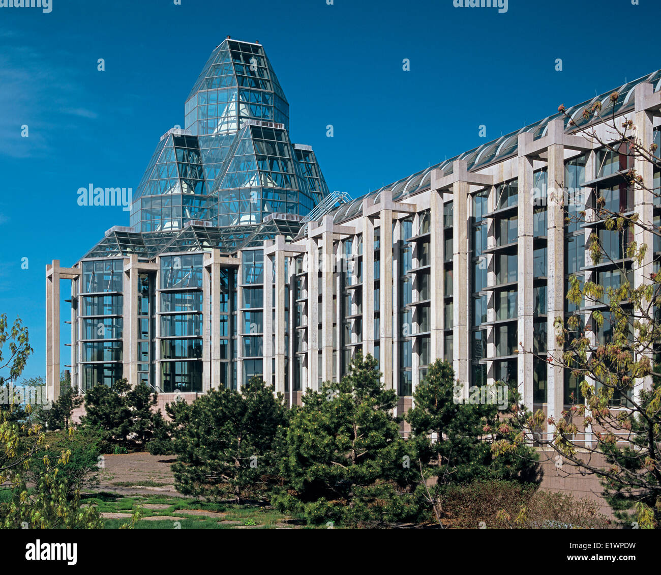 NATIONAL GALLERY OF CANADA, SÜDLICHEN FASSADE, OTTAWA, ONTARIO, KANADA Stockfoto