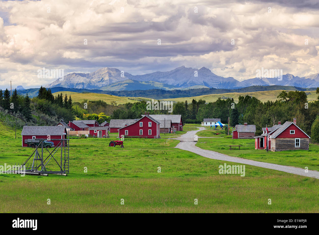 Bar U Ranch National Historic Site, Longview, Alberta, Kanada Stockfoto