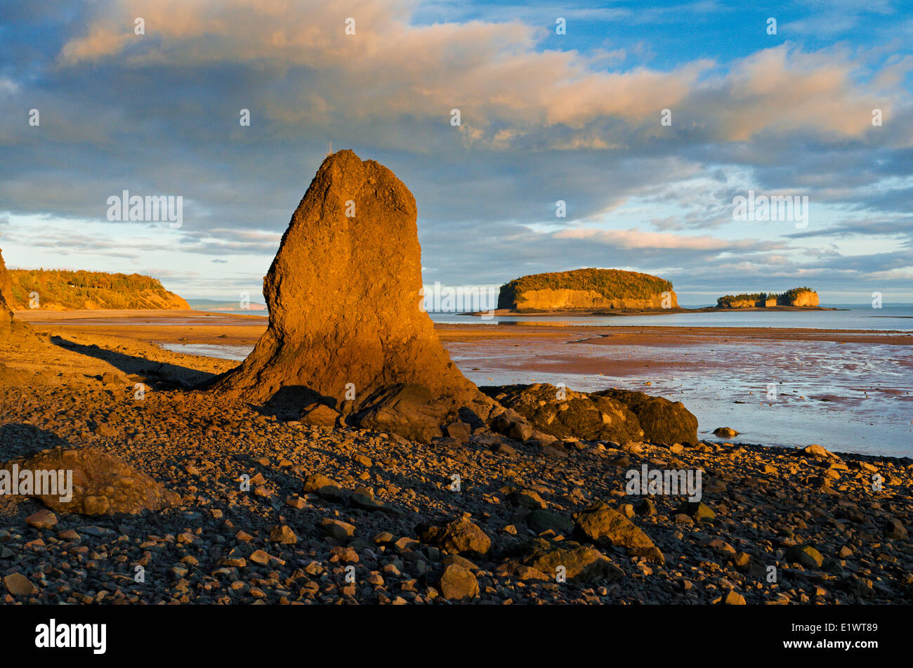 Bay Of Fundy bei Ebbe.  Die Brother Islands befindet sich Clarke Kopf in Minas Basin, Nova Scotia. Kanada. Stockfoto