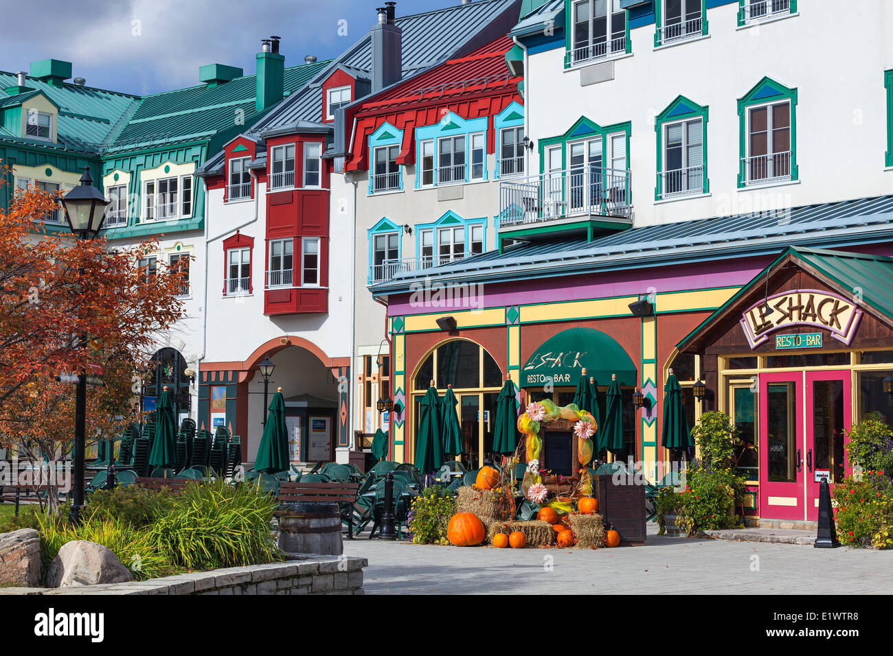 Mont Tremblant Dorf, Quebec, Kanada Stockfoto