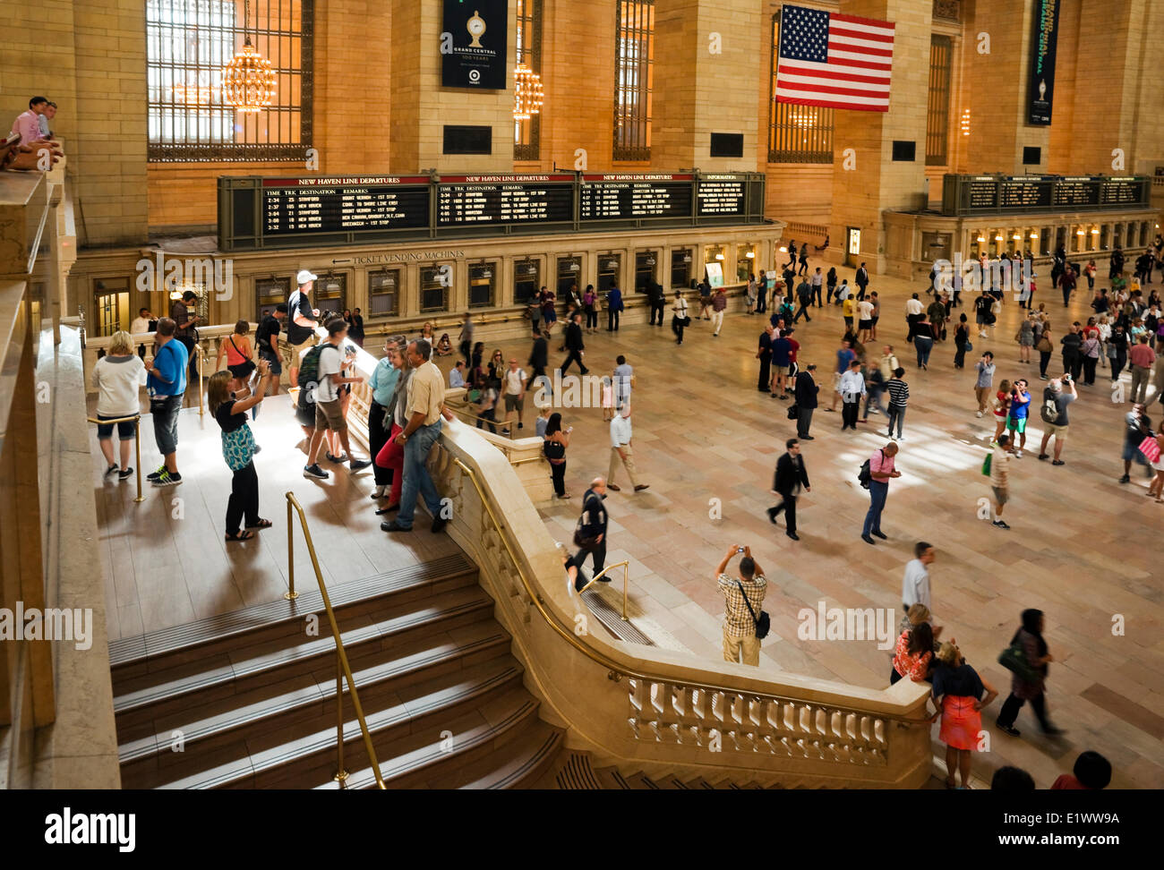 Oft bezeichnet als die Grand Central Station, bezeichnet man das Terminal am "weltweit schönsten Bahnhof" und der "Nummer sechs Stockfoto