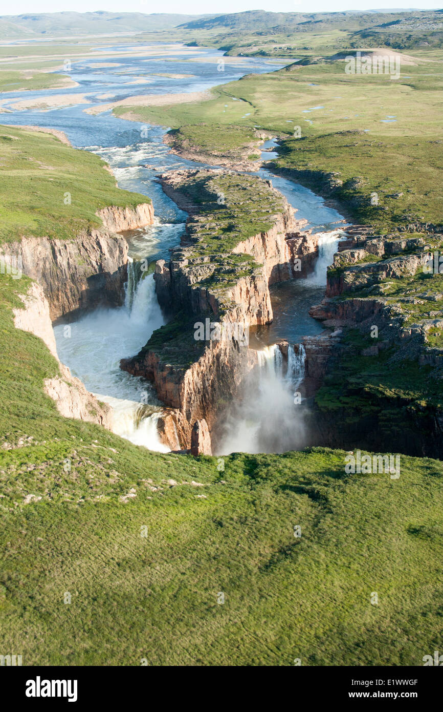 Wilburforce Falls, Nunavut, Kanada Stockfoto