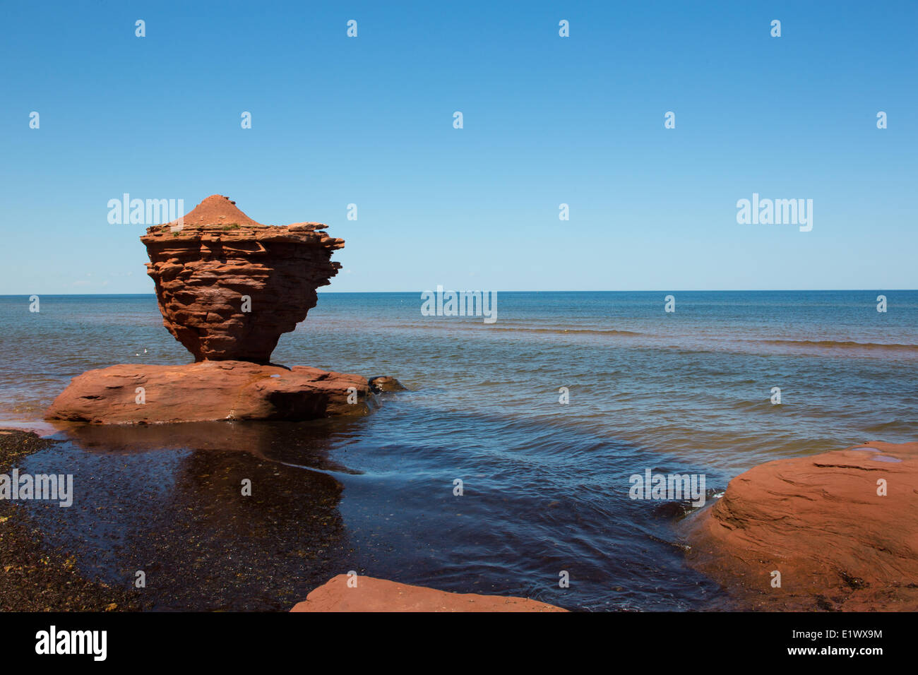 Erodierte Sandstein, Darnley, Prince Edward Island, Canada Stockfoto