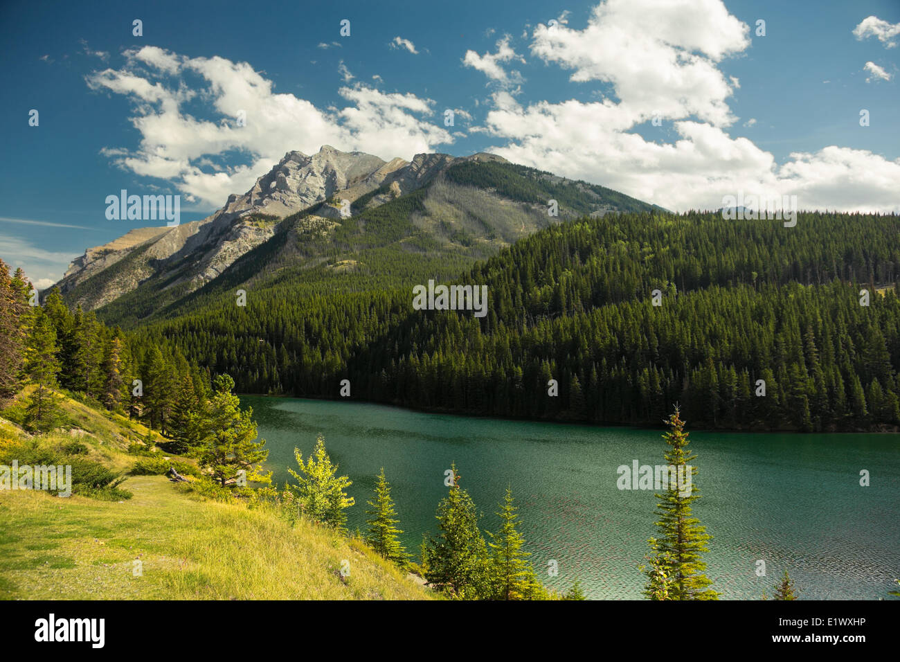 Zwei Jack Lake, Banff Nationalpark, Alberta, Kanada Stockfoto