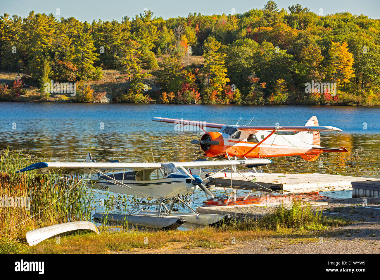 Wasserflugzeug, Blind River, Ontario, Kanada Stockfoto