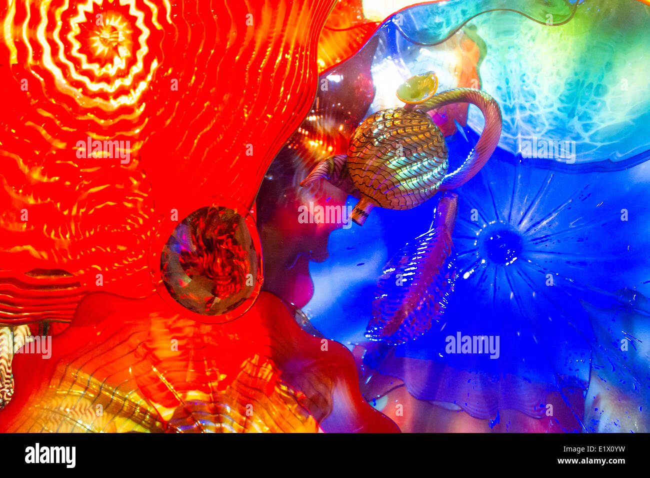 Persische Decke. Dale Chihuly Garten und Glass.Seattle,Washington USA Stockfoto