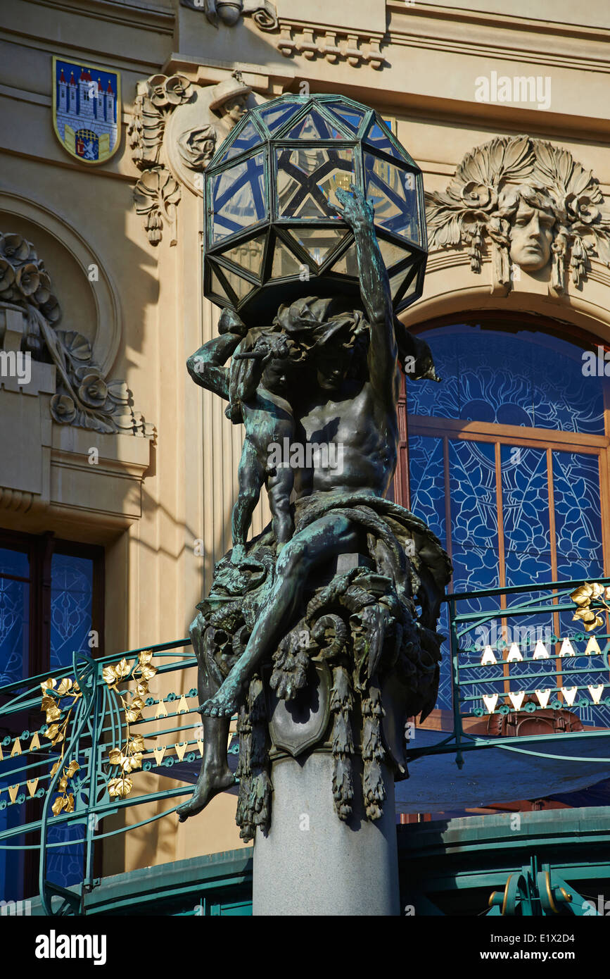 Gemeindehaus, Obecni Dum, Prikopy, Altstadt (UNESCO), Prag Tschechische Republik Stockfoto