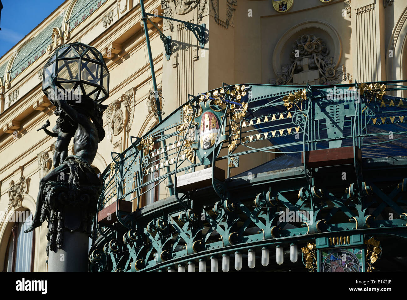 Gemeindehaus, Obecni Dum, Prikopy, Altstadt (UNESCO), Prag Tschechische Republik Stockfoto