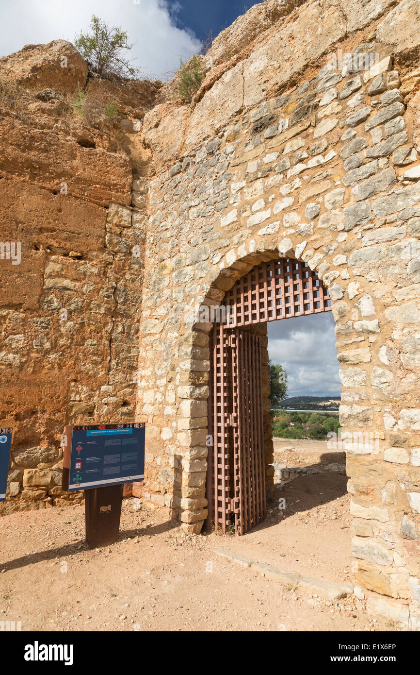 Paderne Schloß, Algarve, portugal Stockfoto