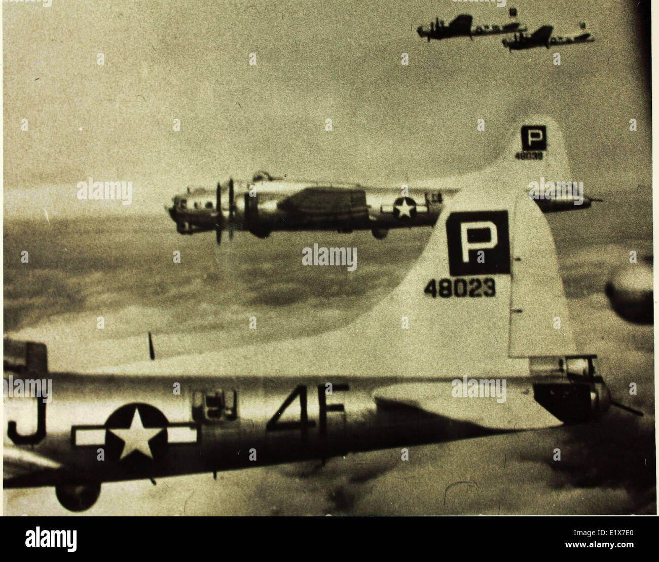 487th Bombe Gruppe b-17 Stockfoto