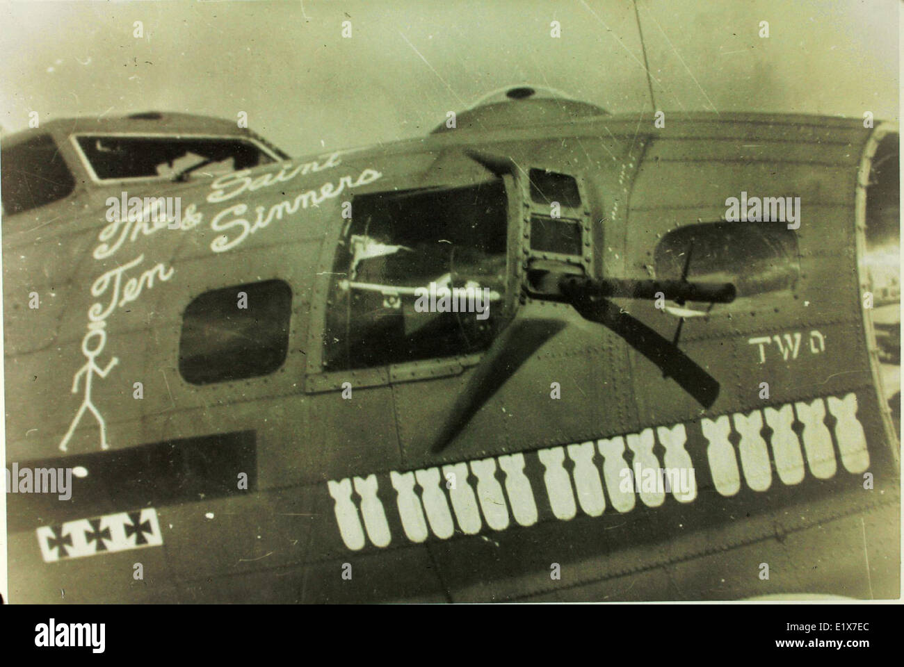 487th Bombe Gruppe b-17 Stockfoto