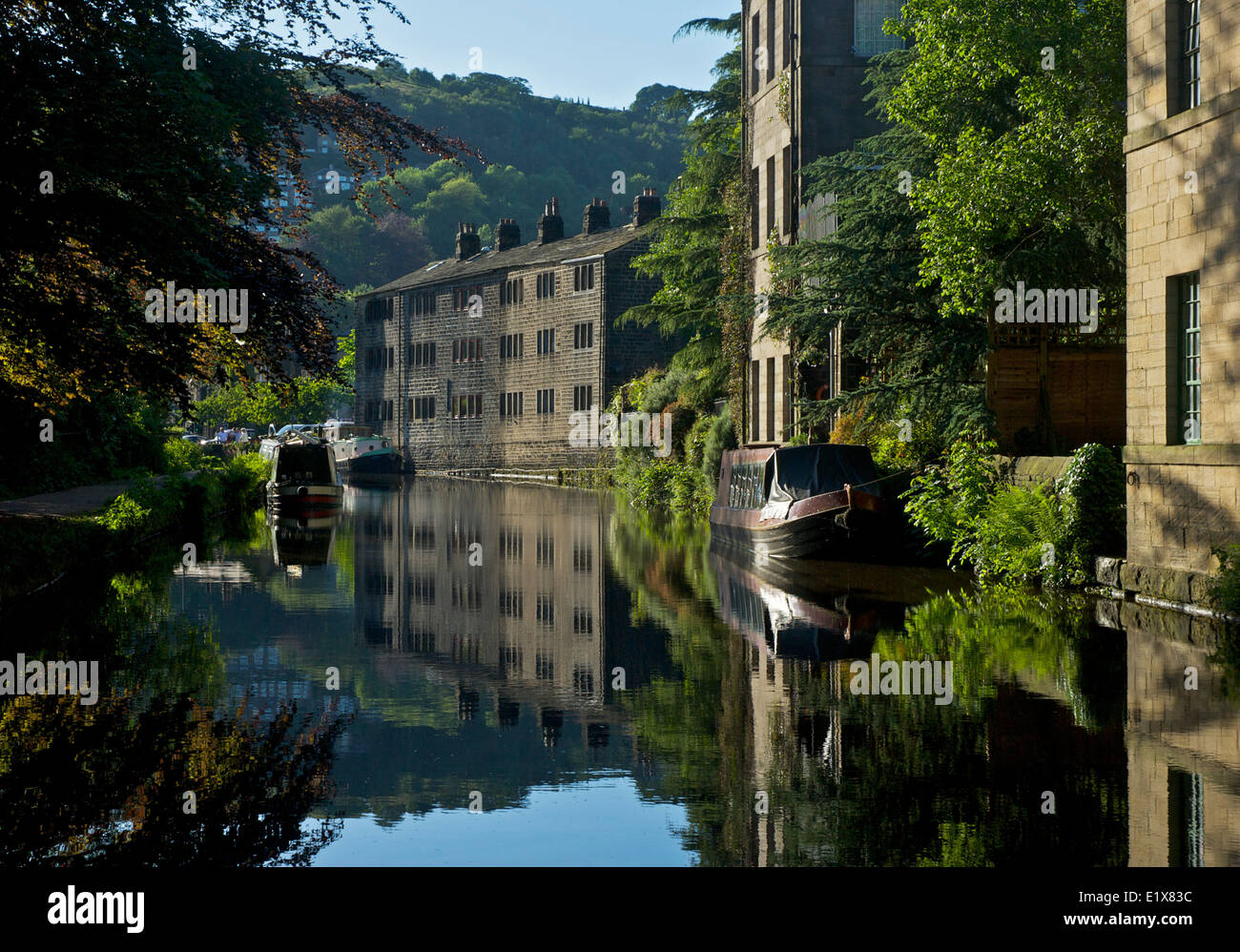 Hebden Bridge, Calderdale, Rochdale Kanal, West Yorkshire, England UK Stockfoto