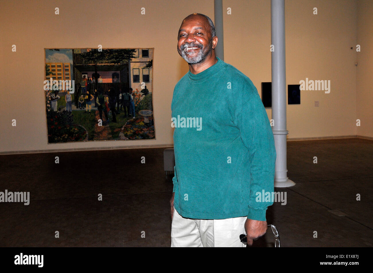 Madrid, Spanien. 10. Juni 2014. Der amerikanische Künstler entlarvt Kerry James Marshall gleichzeitig an die Stiftung Tàpies in Barcelona und Museo Reina Sofía in Madrid.  "Gemälde und andere Dinge" zeigt die Ausstellung Tapies Stiftung sein jüngste Werk. Bildnachweis: Fototext/Alamy Live-Nachrichten Stockfoto