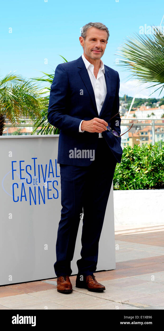 Lambert Wilson Photocall, Meister der Caeramonies in Cannes 14 Mai 2014.Lambert Wilson Meister der Caeramonies beim Cannes Film Festival 2014 Stockfoto