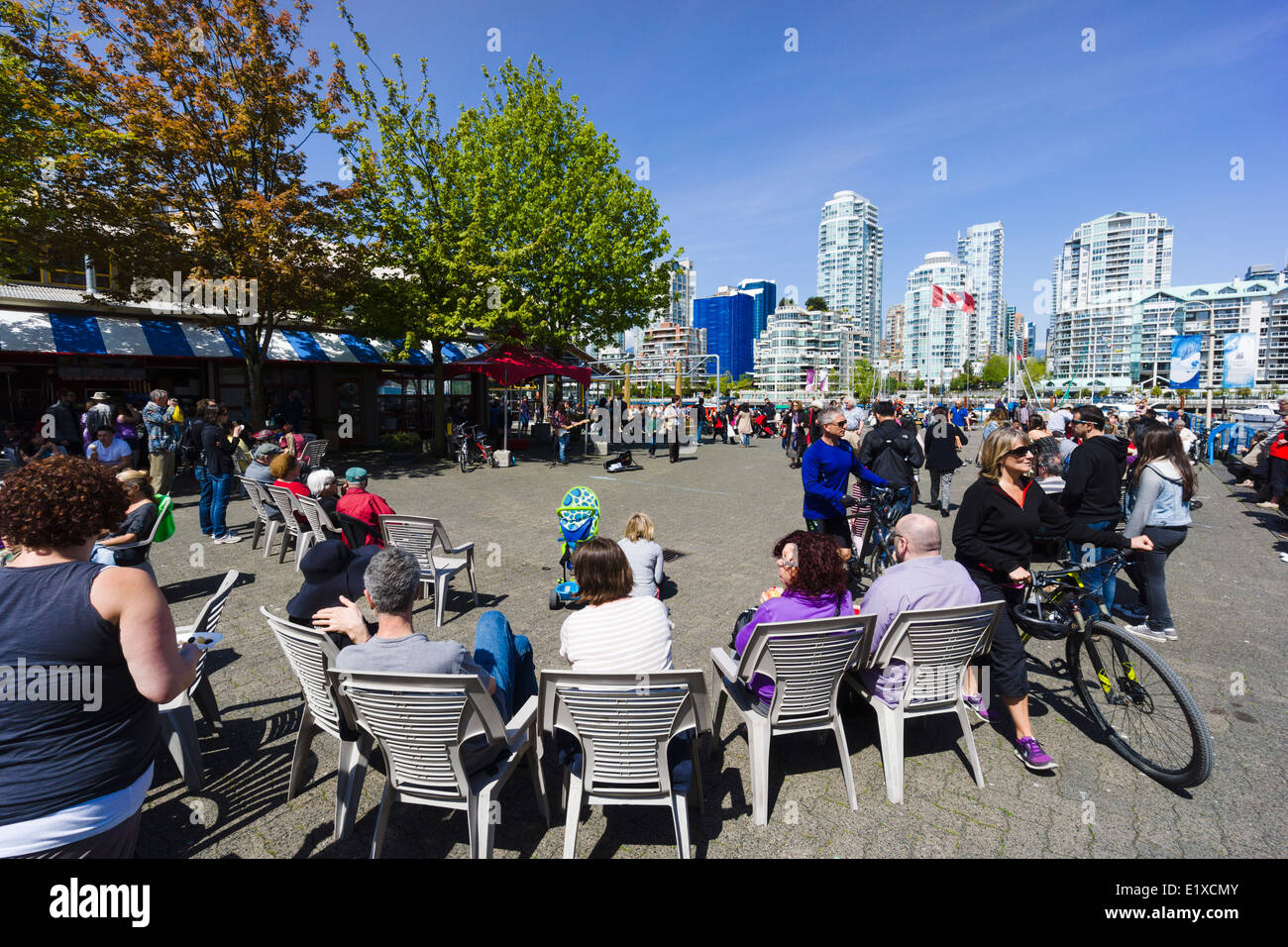 Granville Island Public Market. Vancouver, British Columbia, Kanada. Stockfoto