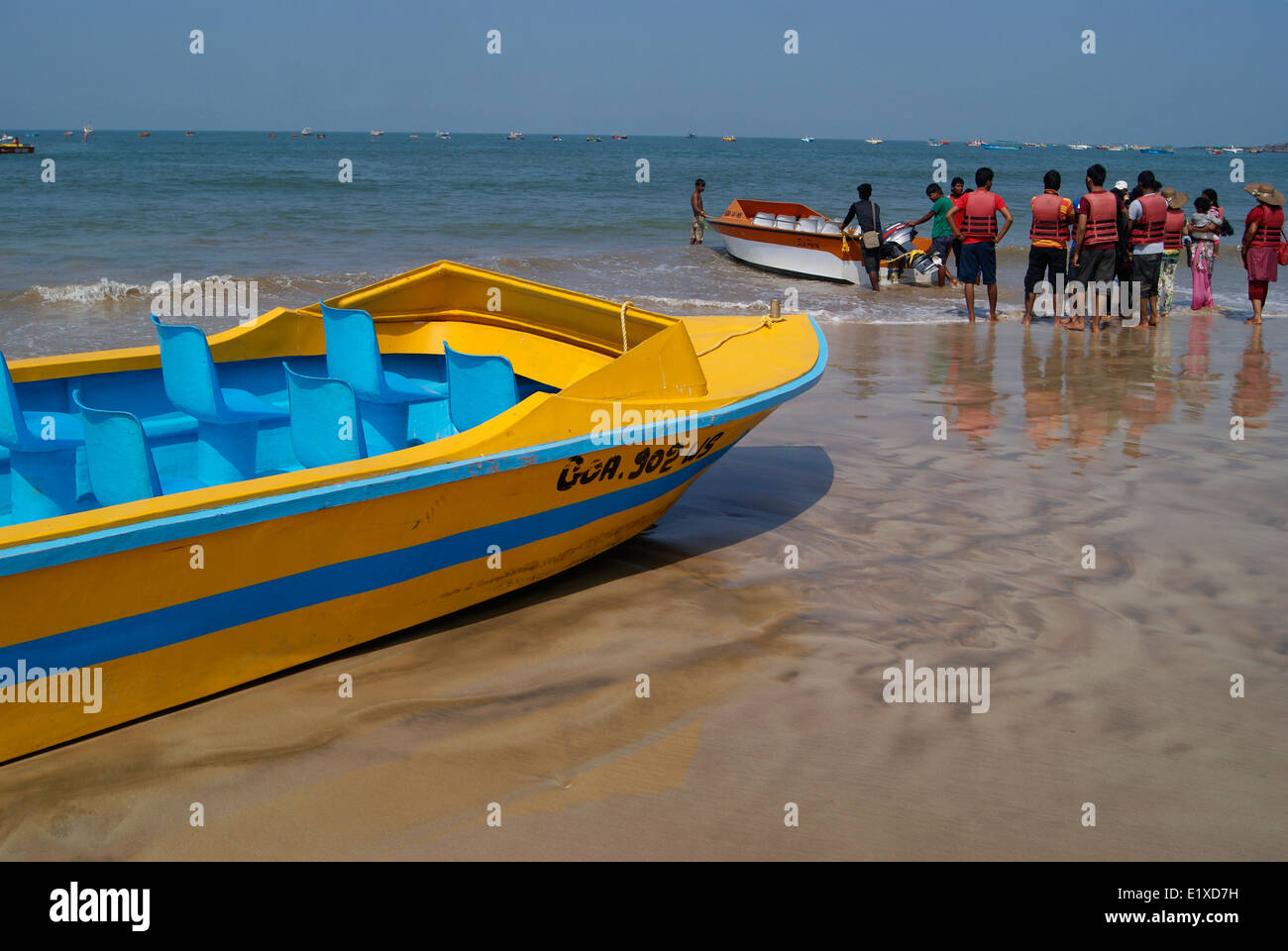 Goa Indien Baga Strand Wassersport Stockfoto