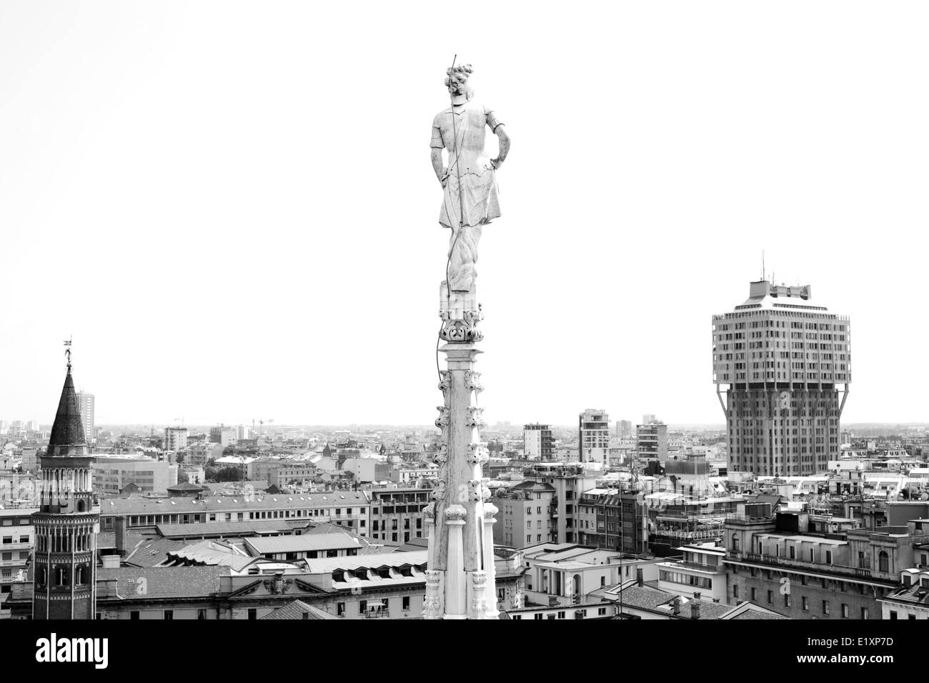 Mailand, Italien. Blick von der Kuppel. Stockfoto