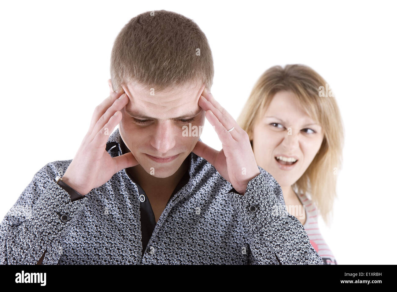 Familienstreit Stockfoto