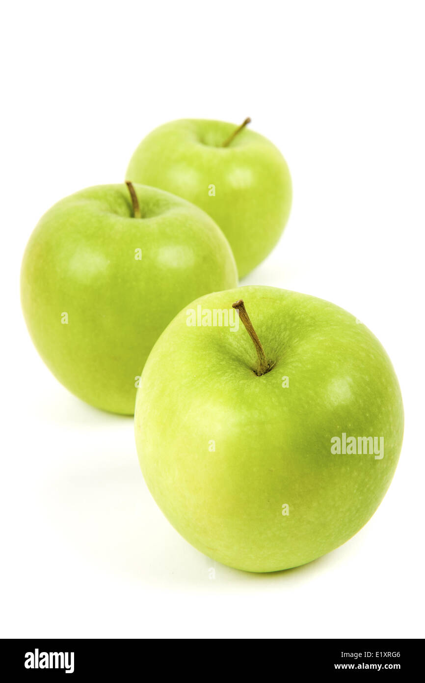 grüne Äpfel Stockfoto