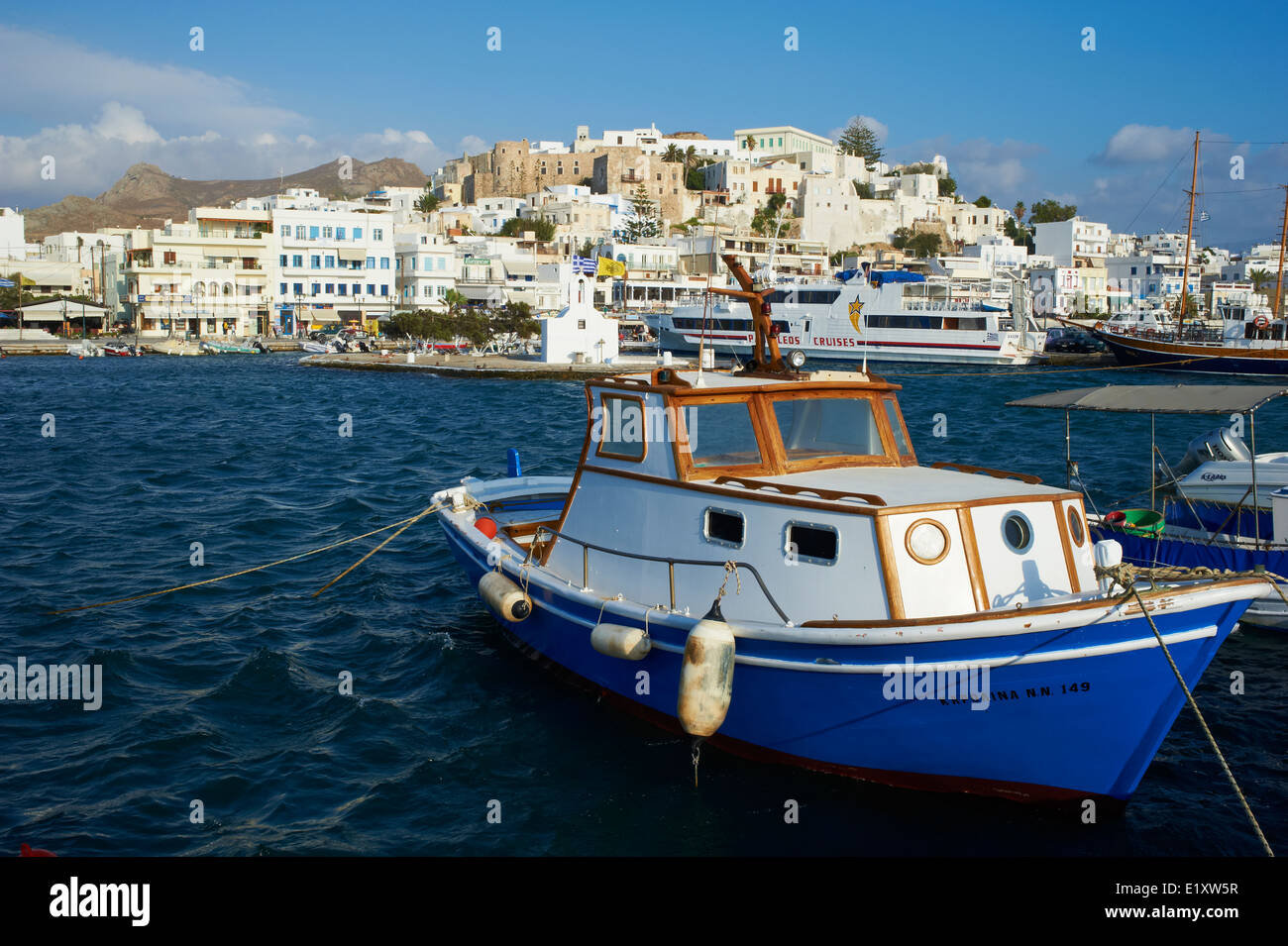 Griechenland, Cyclades Inseln Naxos Stadt von Hora (Naxos) Stockfoto