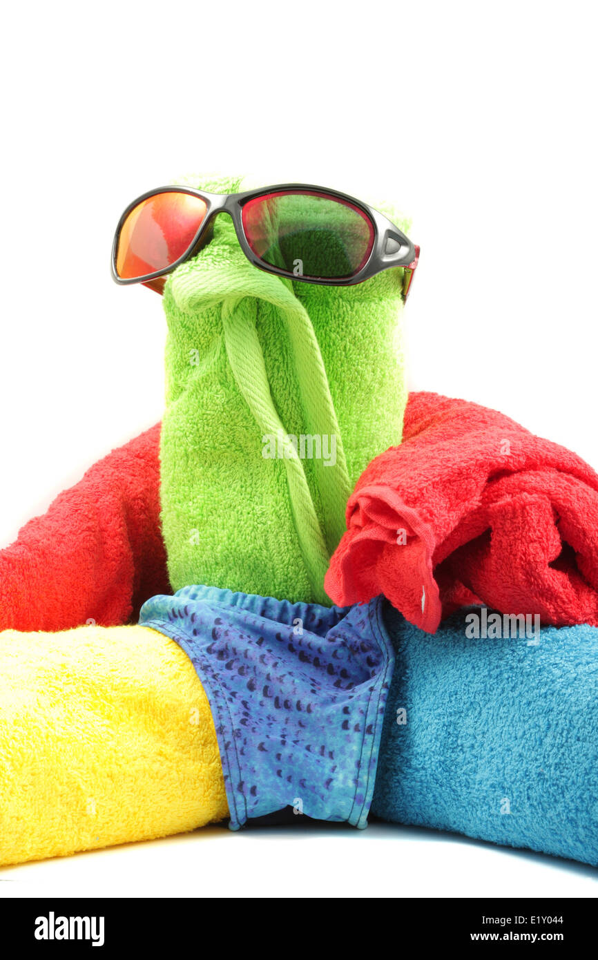 Handtuch-Mann Stockfoto