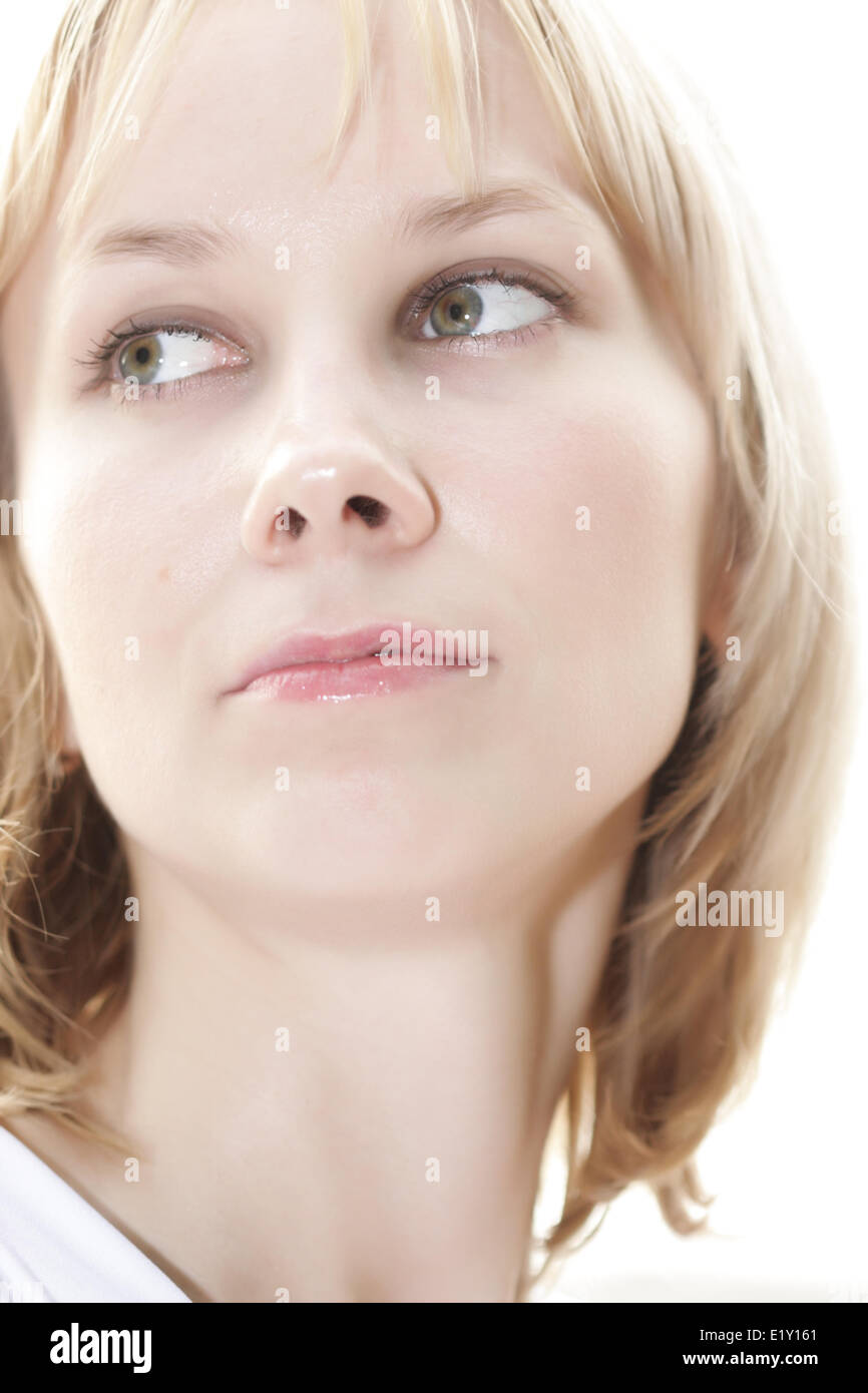 Hübsche blonde closeup Stockfoto