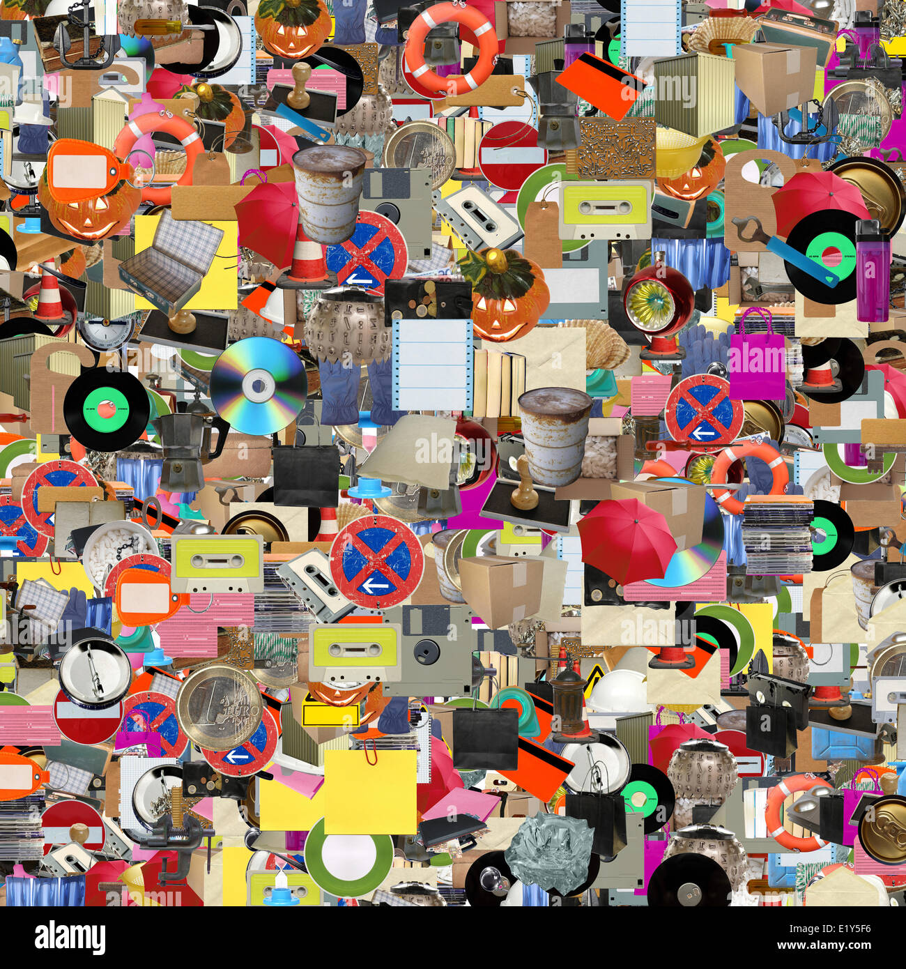 Objekte-collage Stockfoto