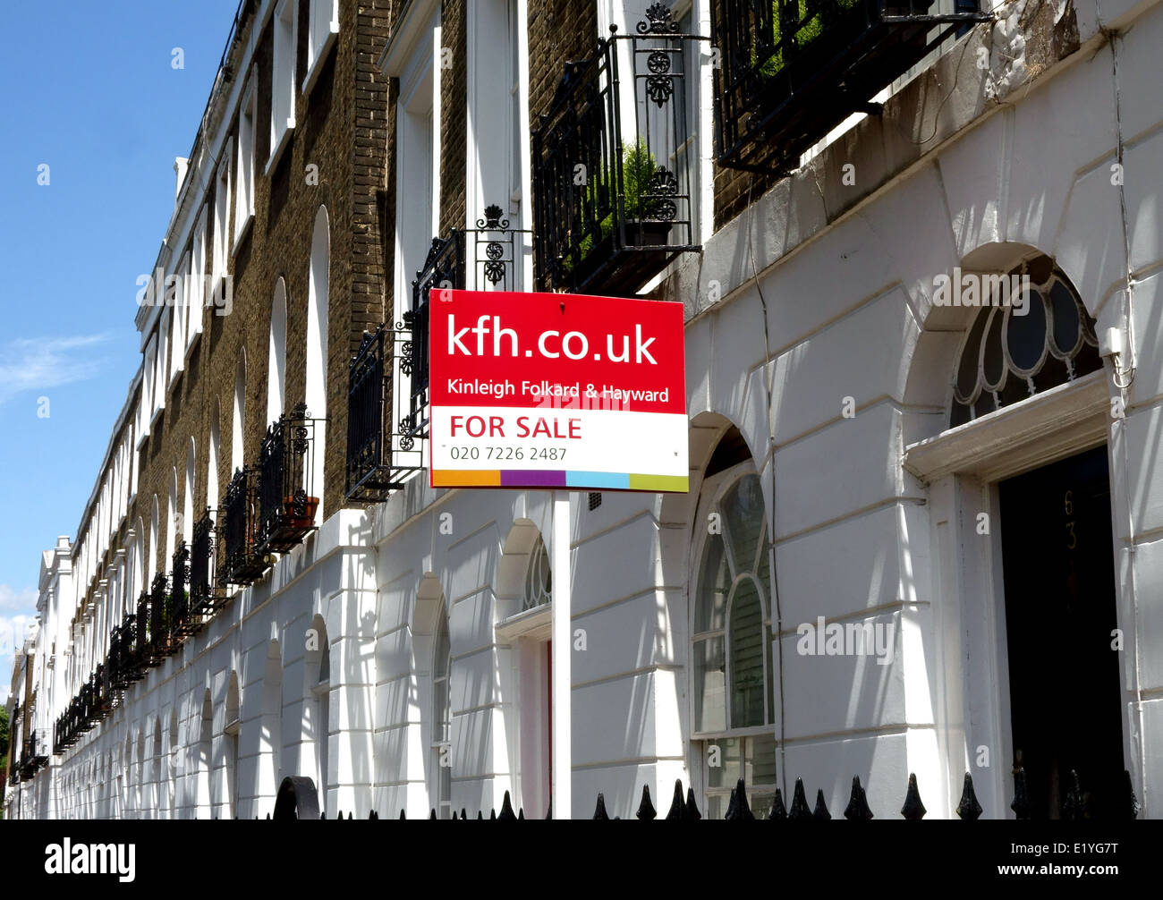 Haus Preisblase Entwicklung im Londoner Immobilienmarkt, London Stockfoto
