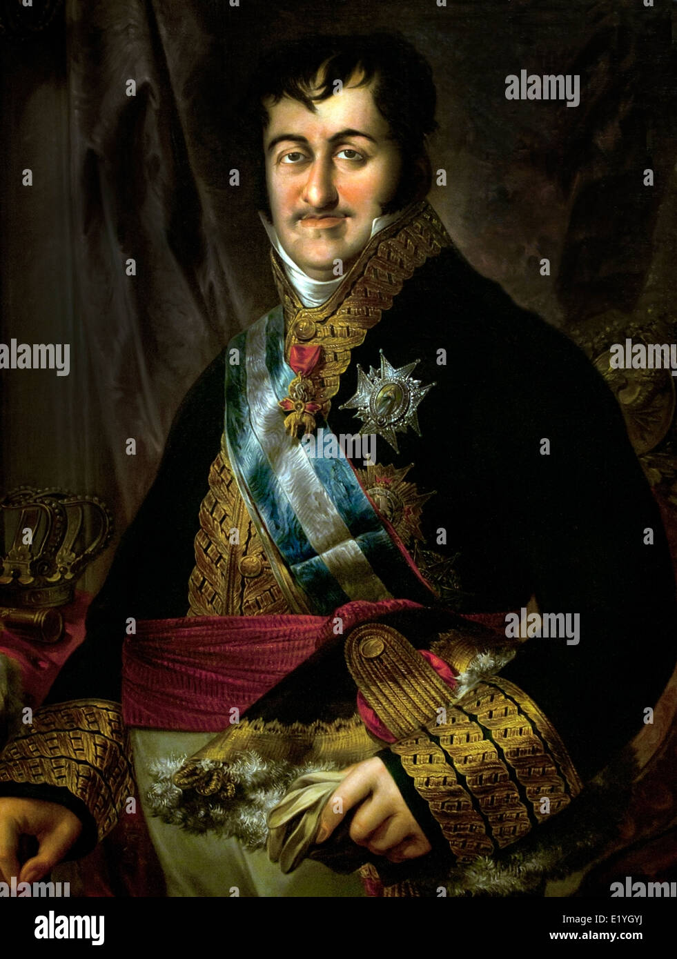 König Ferdinand VII von Spanien als Kapitän General 1823 Miguel Parra Abril 1780-1846 Spanien Spanisch Stockfoto