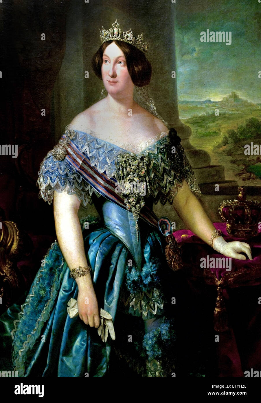 Königin Isabella II. von Bernando Lopez Piquer 17991874 Spanien