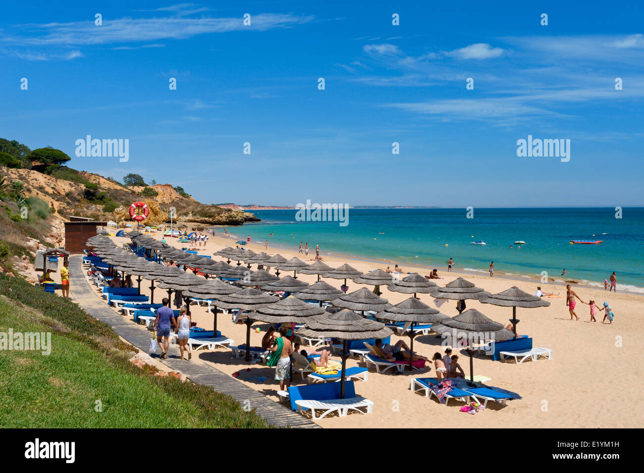 Praia de Santa Eulalia, Albufeira, algarve Stockfoto