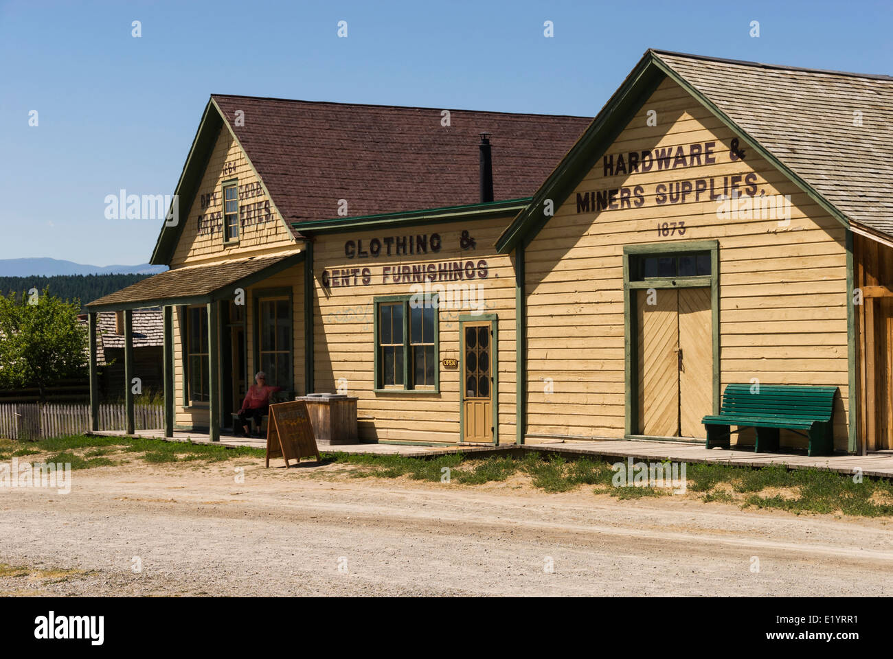 Elk203-1753 Kanada, British Columbia, Fort Steele, historischen Gemischtwarenladen Stockfoto