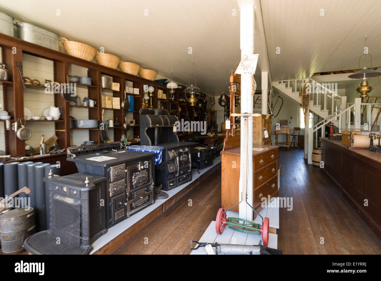 Elk203-1754 Kanada, British Columbia, Fort Steele, historischen Gemischtwarenladen Stockfoto