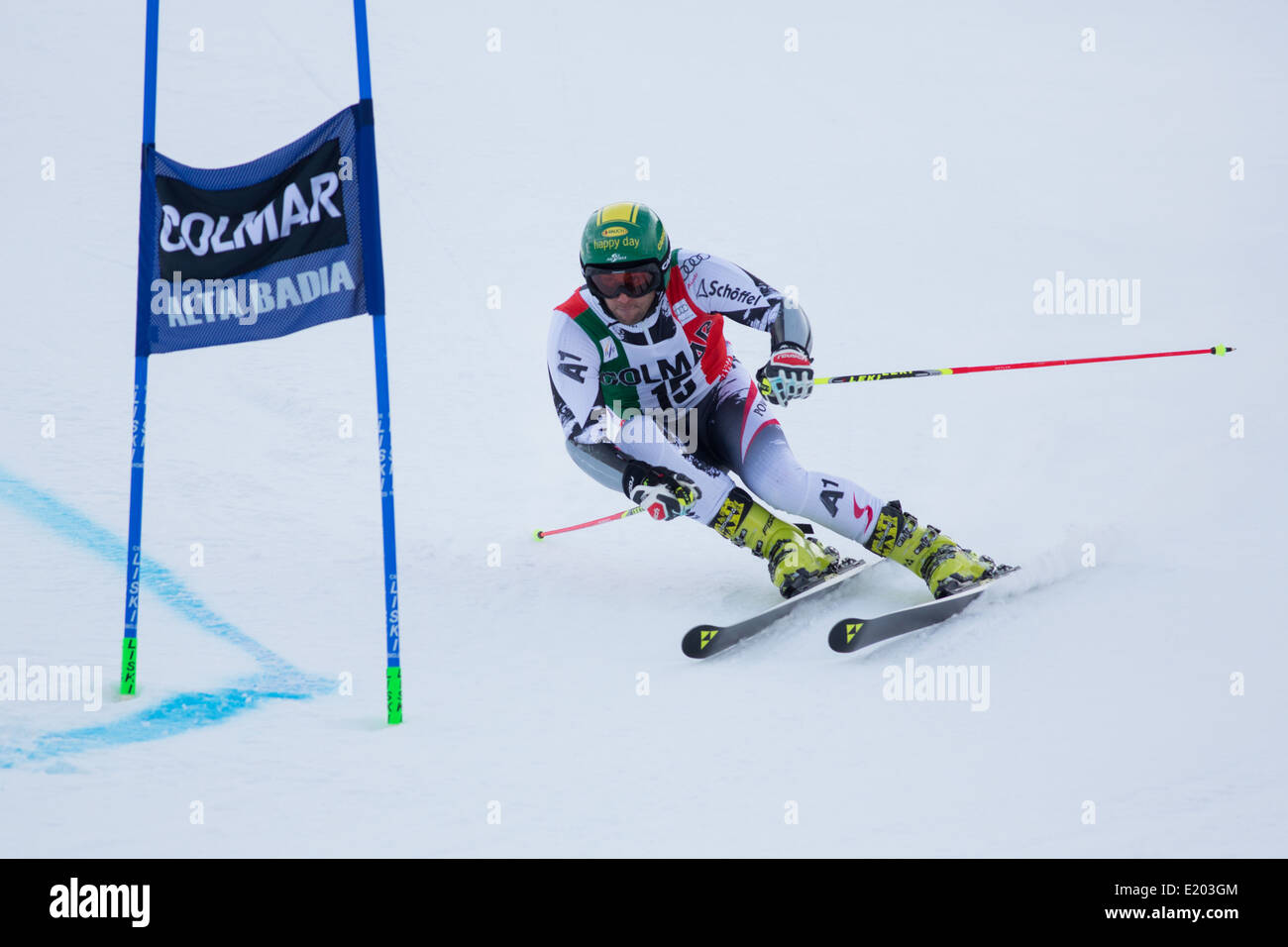 SCHOERGHOFER Philipp (AUT) im Wettbewerb mit der Audi FIS Alpine Ski World Cup Herren Riesenslalom. Stockfoto