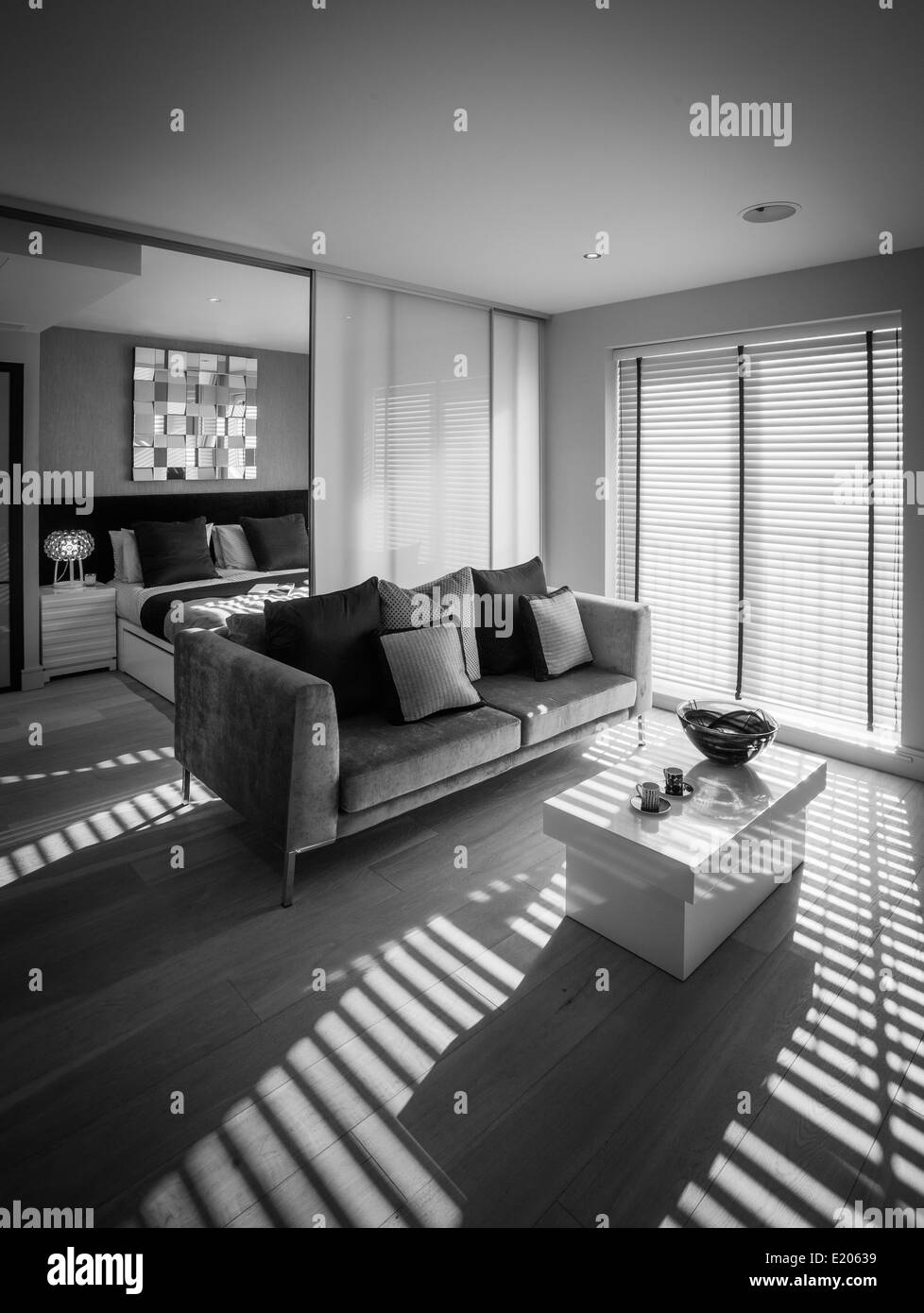 Ein Chelsea Creek Entwicklung Showhome auf der Themse in der Nähe von Chelsea, London, UK Stockfoto