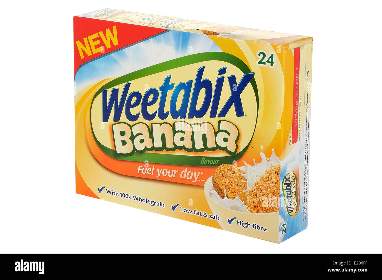 Weetabix Banane Frühstückskost aus Getreide Stockfoto