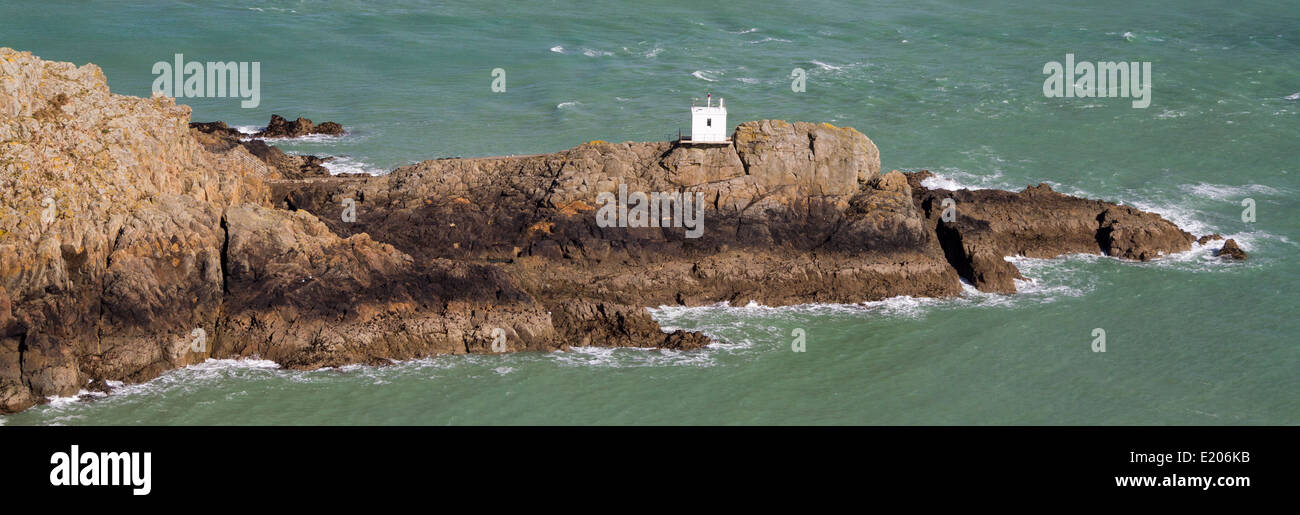 Blick auf Jerbourg Punkt auf Guernsey Stockfoto