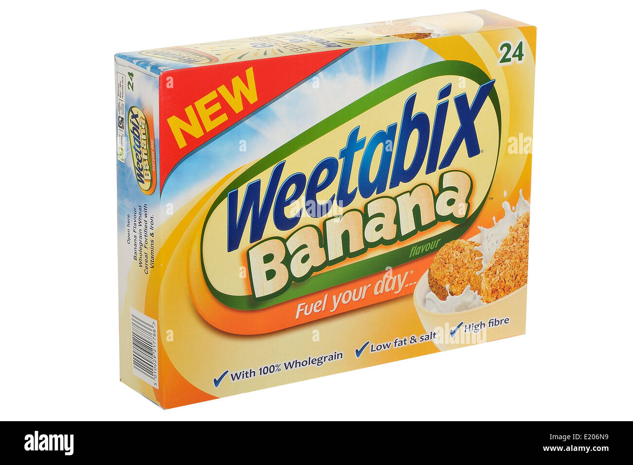 Weetabix Banane Frühstückskost aus Getreide Stockfoto