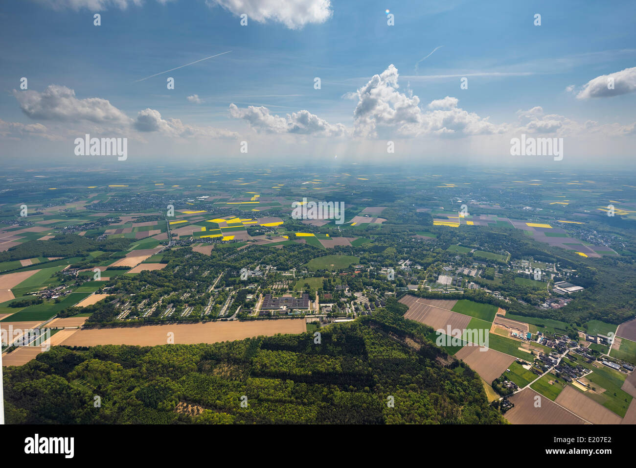 Luftbild, ehemaliger militärischer Stützpunkt der britischen Armee des Rheins, JHQ Rheindahlen, Mönchengladbach, Nordrhein-Westfalen Stockfoto