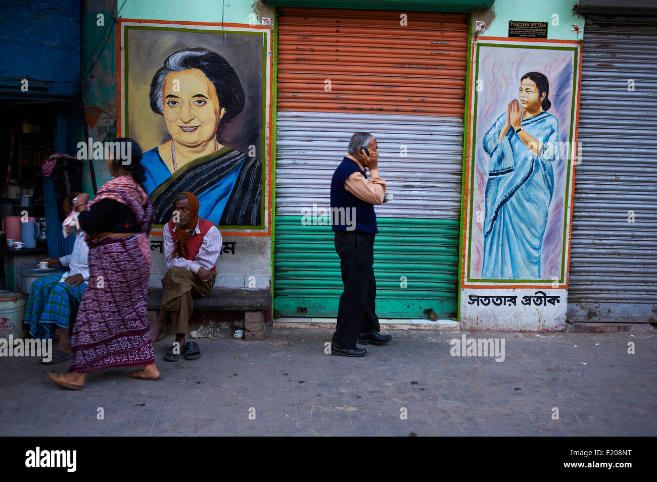 West-Bengalen, Kalkutta, Calcutta, Indien, Leben auf der Straße Stockfoto