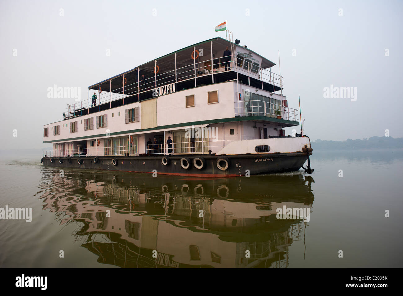 Indien, Westbengalen, Sukapha Boot am Fluss Hooghly, Teil des Ganges Fluß Stockfoto