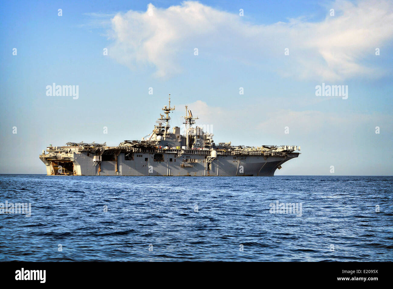 US Navy Sailor amphibischer Angriff Schiff USS Bataan 5. Juni 2014 vor der Küste von Malta im Mittelmeer tätig. Stockfoto