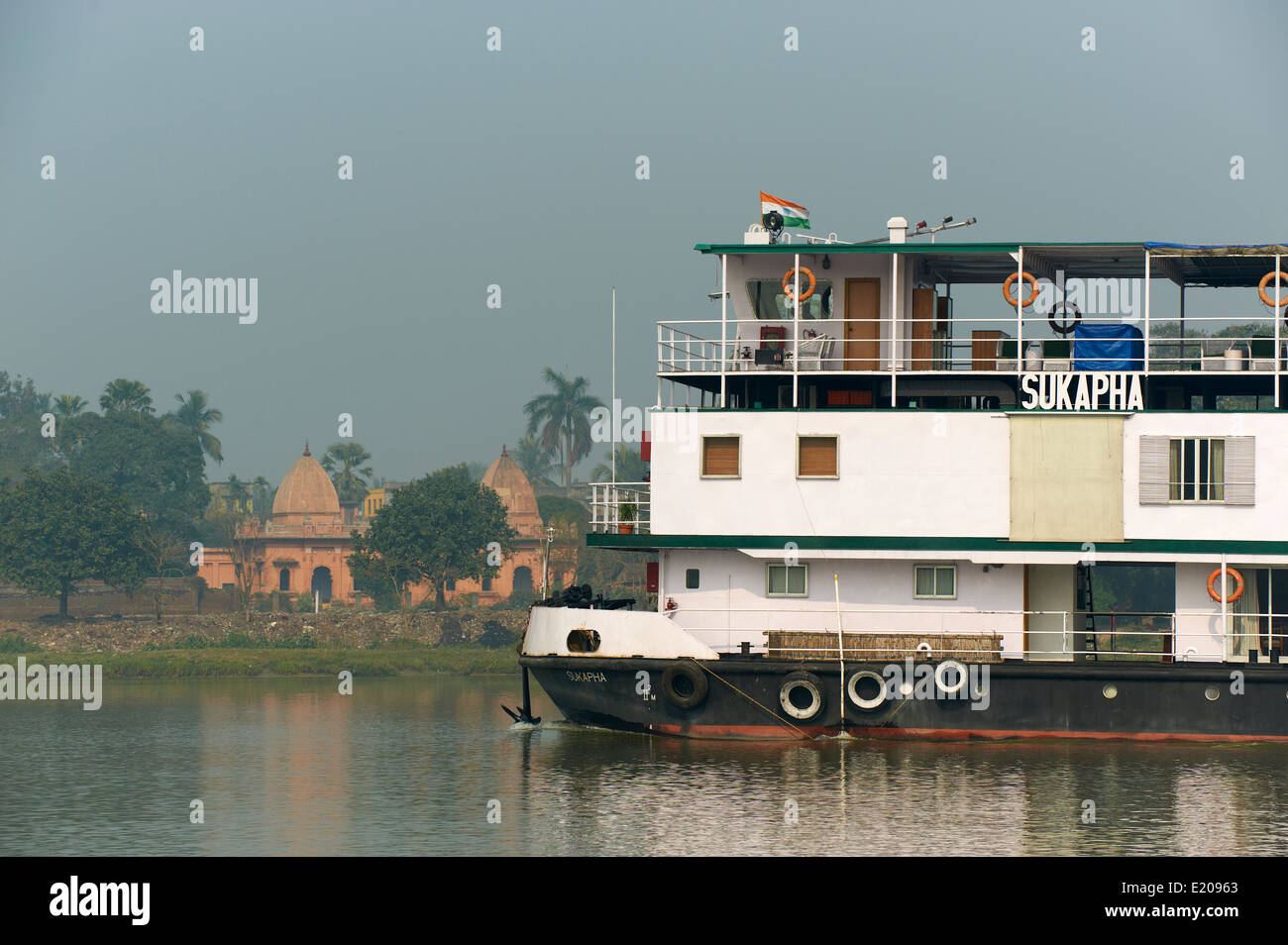 Indien, Westbengalen, Sukapha Boot am Fluss Hooghly, Teil des Ganges Fluß Stockfoto
