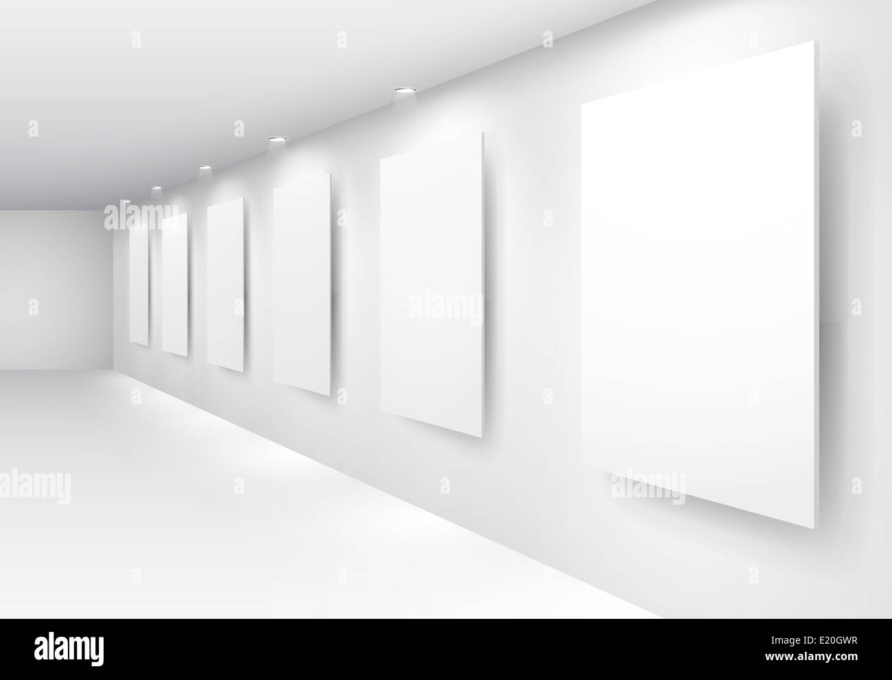 Galerie-Interieur Stockfoto