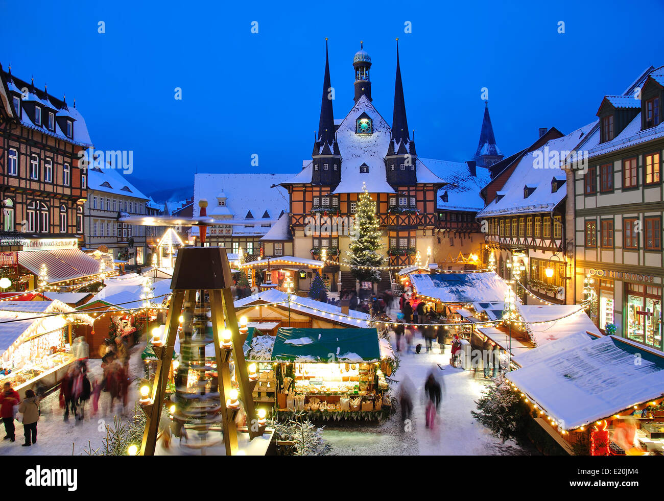 Weihnachtsmarkt in Wernigerode Stockfoto