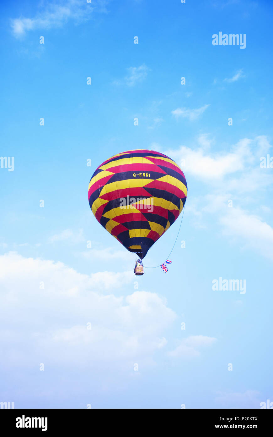 Bunten Heißluftballon Stockfoto