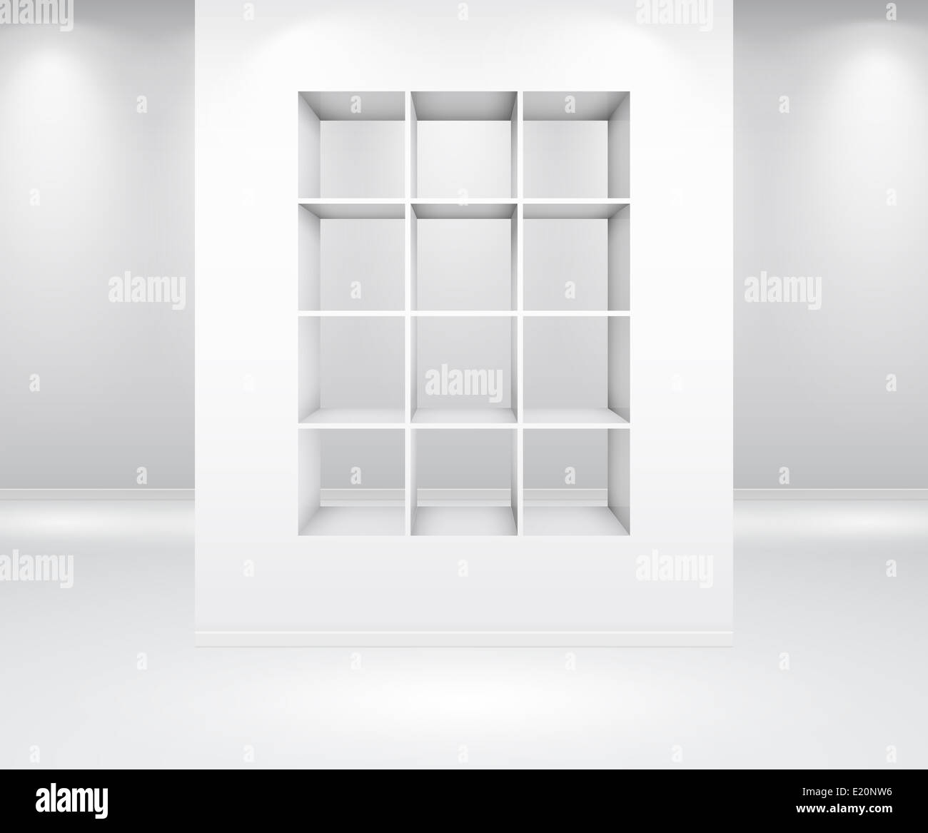 Galerie-Interieur Stockfoto