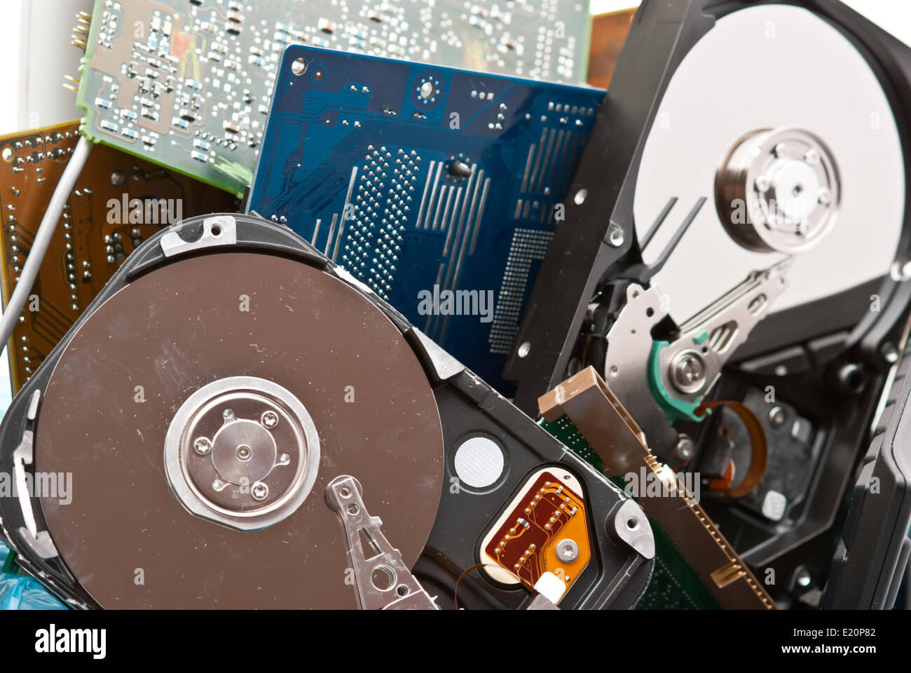 Alte Computer-hardvware Stockfoto