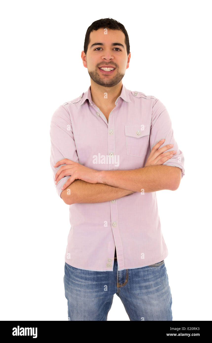 glücklich Jüngling Hispano-Amerikaner Stockfoto